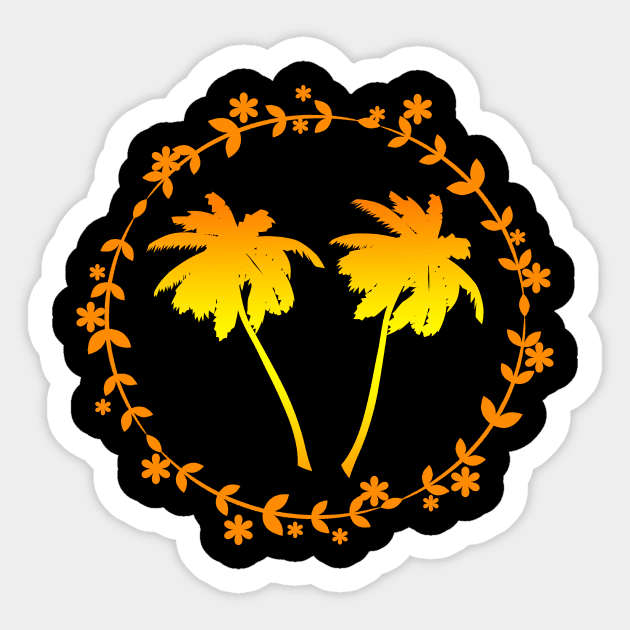 Palm Trees Sticker by LunaMay